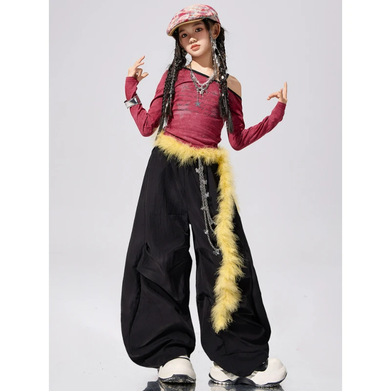 Bambino Sport Cool Stage Street Dance Pantaloni Vestito Ragazza Costume per Ragazzo Breakdance Studente Attiendo Abbigliamento Gilet Pantaloni Esegui