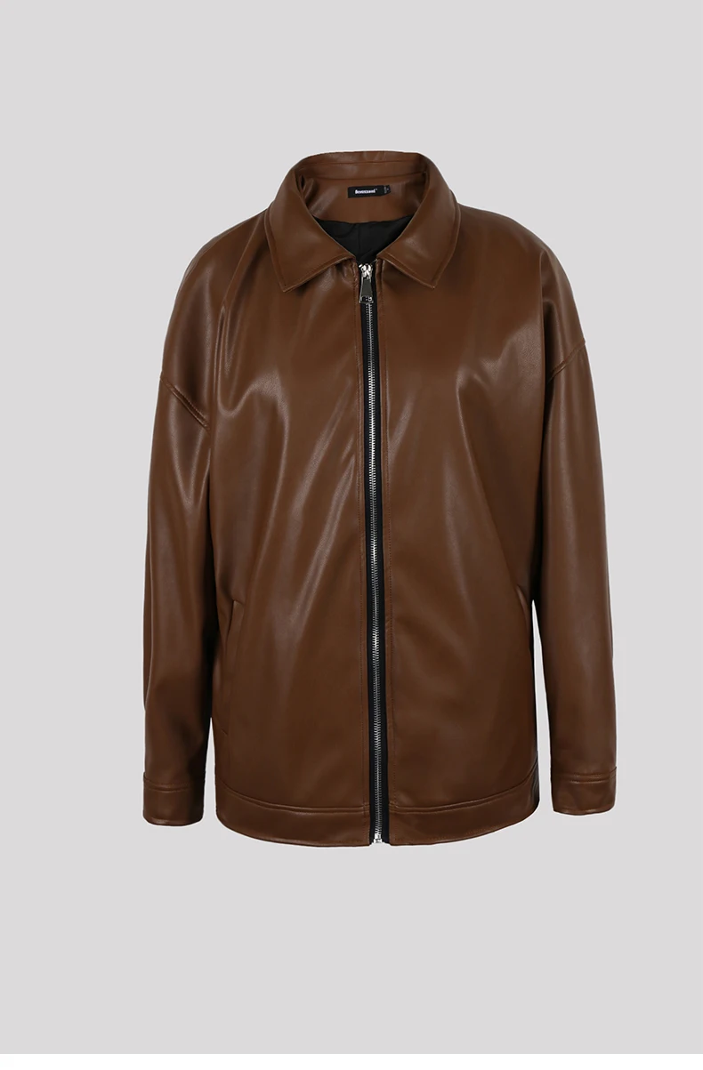 Mauroicardi Spring Autumn Cool Luxury Short Black Soft Light Pu Leather Jacket Men Zipper Casual Mens Jackets and Coats Fashion 33
