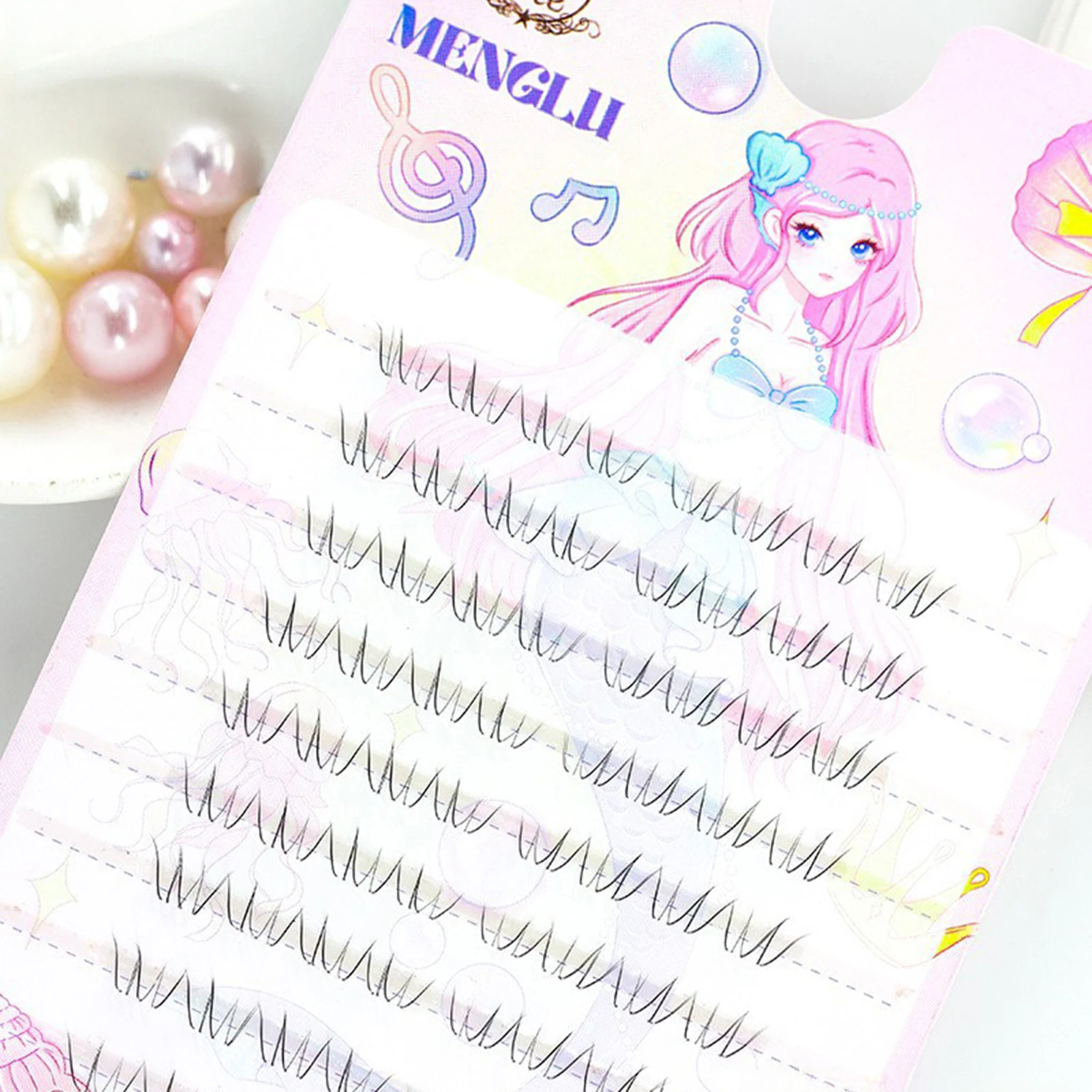 10 rijen 5-6 mm lucht onderste wimpers fee nepwimpers gesegmenteerde natuurlijke onderwimpers verlenging manga bodemwimpers wimpermake-up