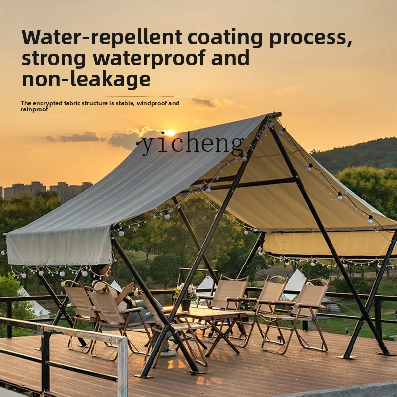 HW15 Camp Triangle Hotel Canopy Professional Outdoor Restaurant Camping Tent Rainproof