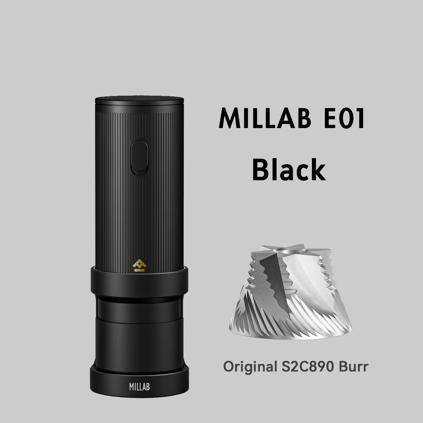 TIMEMORE MILLAB E01 電動コーヒーグラインダー ポータブル、S2C890 