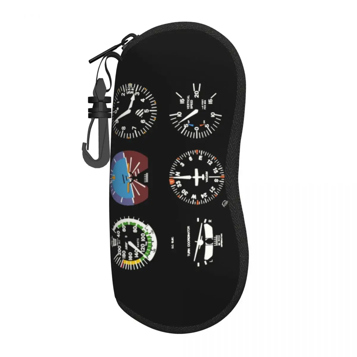 Custom Cockpit Six Dials Flight Simulator Pilot Glasses Case Cool Airplane Aircraft Shell Eyeglasses Case Sunglasses Box