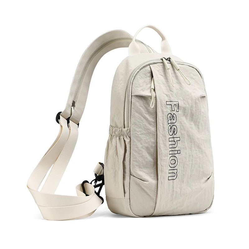 Leichte Herren-Umhängetasche, lässiger Brust-Rucksack, multifunktionaler Schulter-Crossbody-Tagesrucksack für Reisen, Wandern und Pendeln – Detail 6