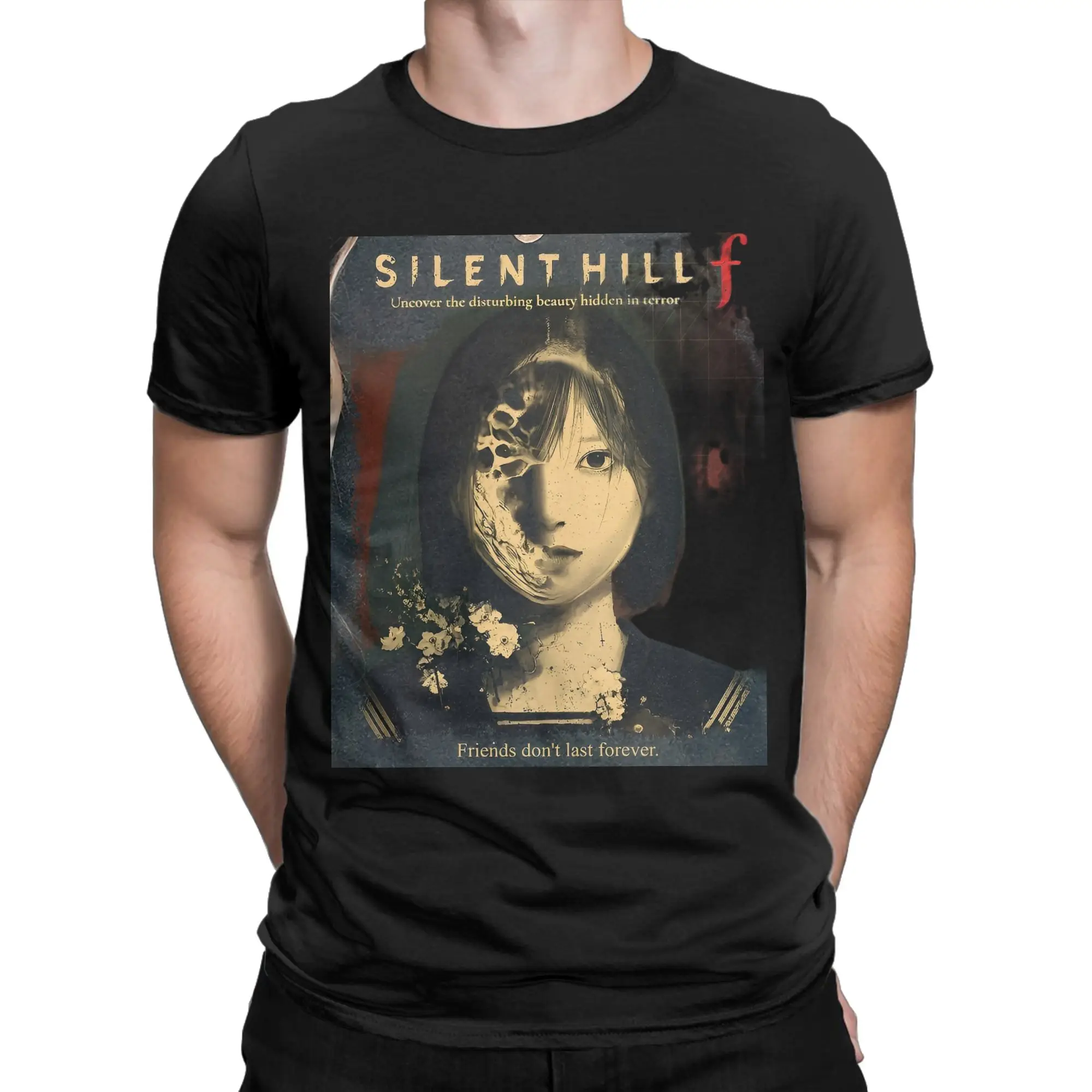 تي شيرت كبير الحجم Hinako Shimizu Silent Hill f 100 تي شيرتات قطن تي شيرت ترفيهي للرجال صيفي Y2K قطع علوية بأكمام قصيرة ممتعة #2