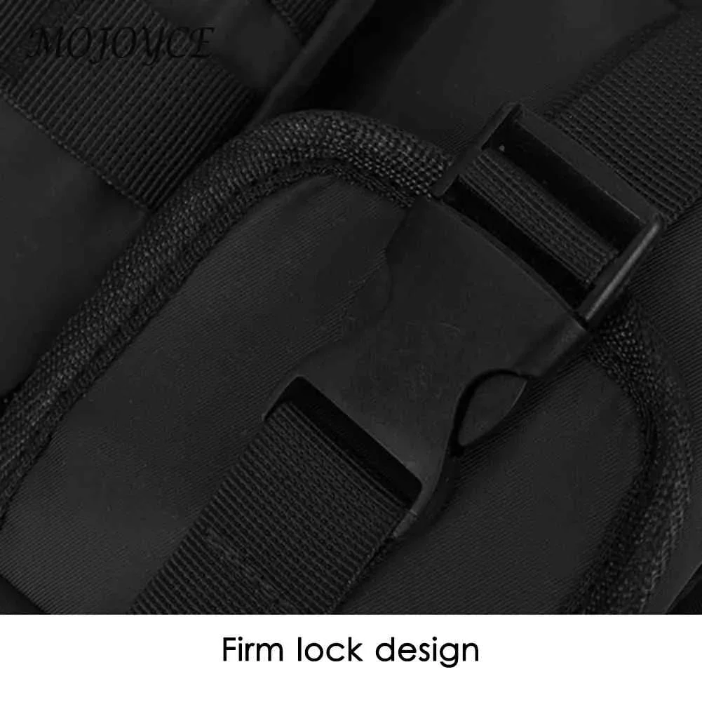 Men Molle Shoulder Vest Bags Anti-Theft Oxford Vest Chest Bags Adjustable Multifunctional Portable Lightweight for Hiking Travel