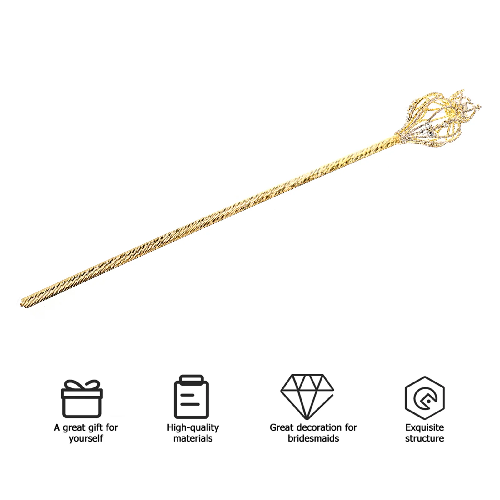 

1Pcs Fairy Stick Costume Accessory for Wedding Birthday Party Halloween Celebration Fairy Scepters for Stage