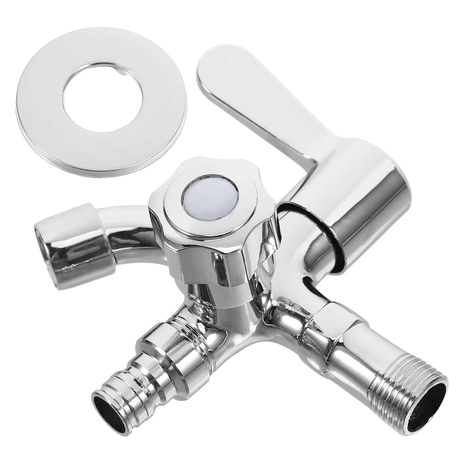 Zinc Alloy Bathroom Tub Spout for Garden Bathtub, Wall-Mount Laundry Sink Faucet with Gentle Water Flow