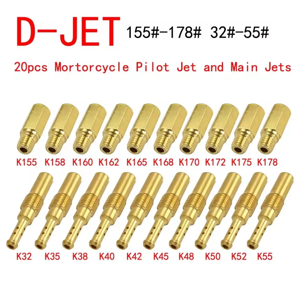 10/20 PCS Für NSR KSR PE PWK PWM Keihin OKO KOSO CVK Motorrad Vergaser Düse Hauptdüse und Langsam/pilot Jet Set Ersatz