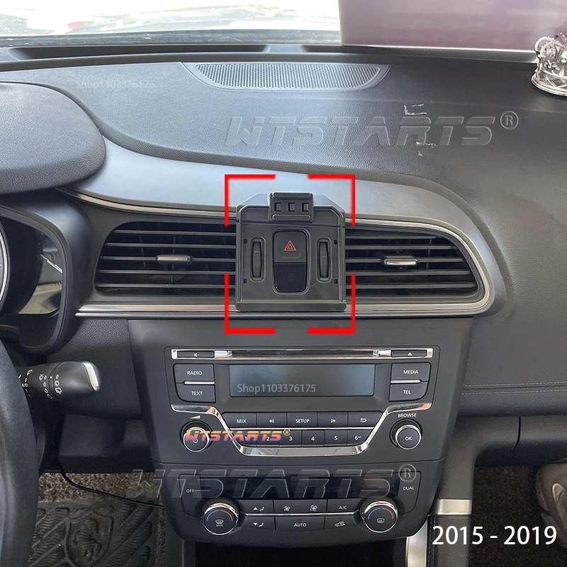 Car Phone Holder GPS Navigation For Renault Kadjar 2015-2019 Adjustable Rotating Phone Holder Base Car Interior Accessories