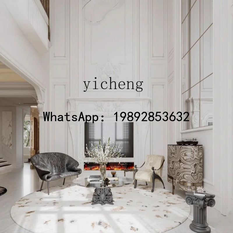 X6   Light Luxury Home High-End Entryway Table Villa Entryway Cabinet Living Room