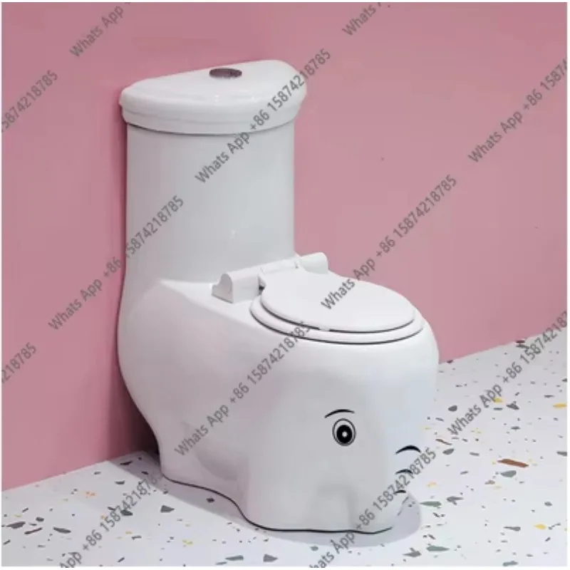 X65 Elephant Shaped Children's Toilet Ceramic Toilet Kindergarten Children Flush Toilet Small Bathroom Furniture