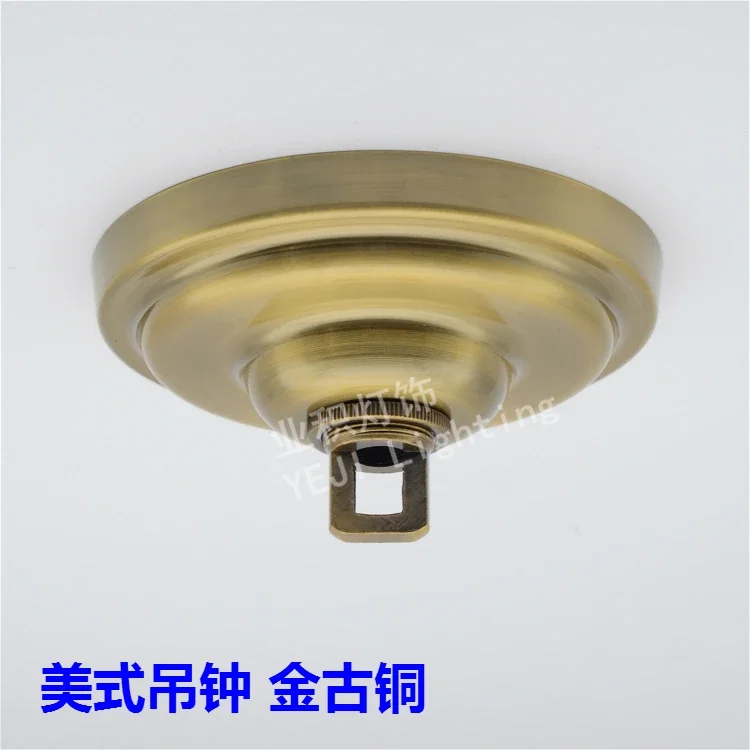 

Gold bronze Ring Heavy crystal chandeliers ceiling rose 150mm ceiling plate lamp base American ceiling bell Lighting Accessories