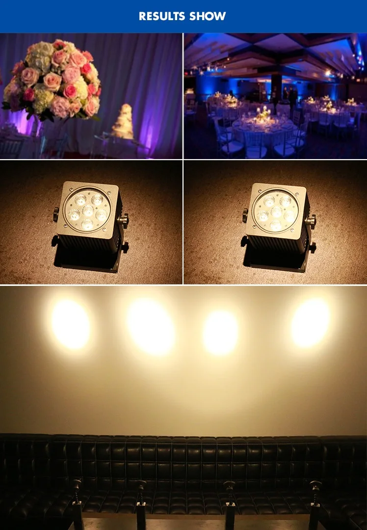 2700K Warm White Wireless Battery Wedding Venue Uplight Pinspot Light