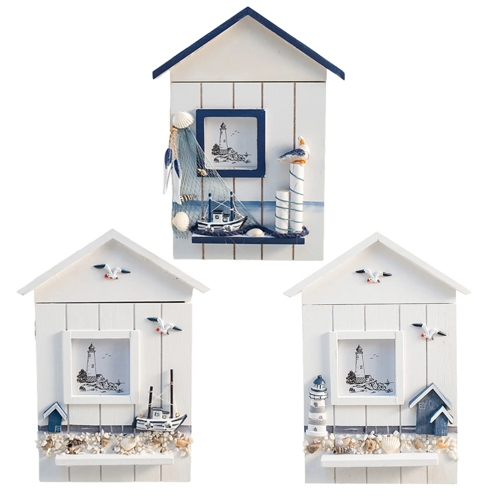 Mediterranean Style Wooden Keychain Organizer For Apartment Complexes Car Lots