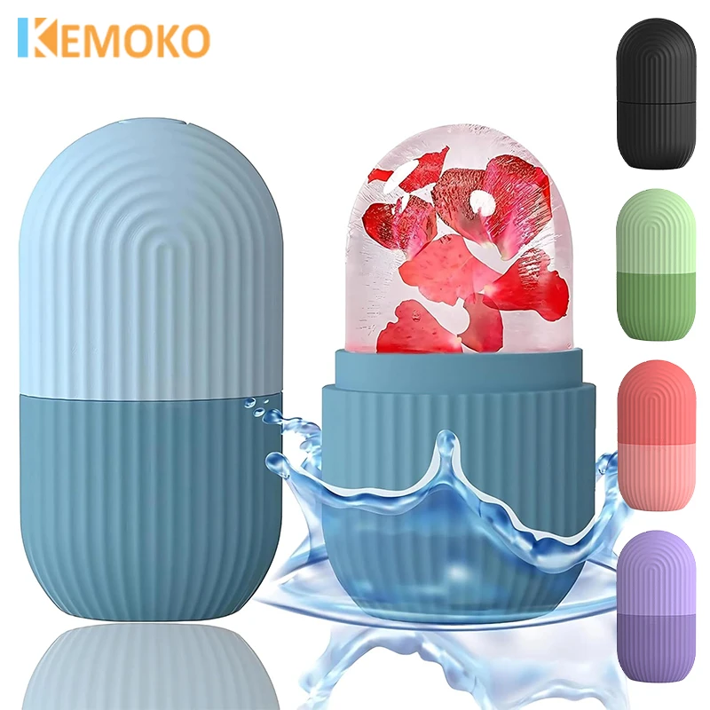 

Face Ice Roller Cube Beauty Massage Silicone Ice Mold Eye Puffiness Ice Facial Lifting Roller Shrink Pores Facial Beauty Care