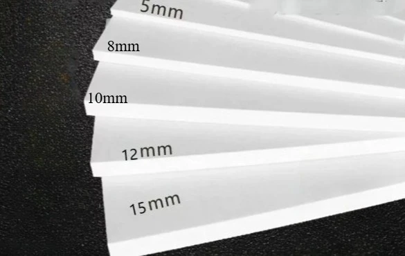3-15mm Thick 100x100mm 200x200mm 200x300mm White PVC Foam Board for DIY Model Building Craft Material