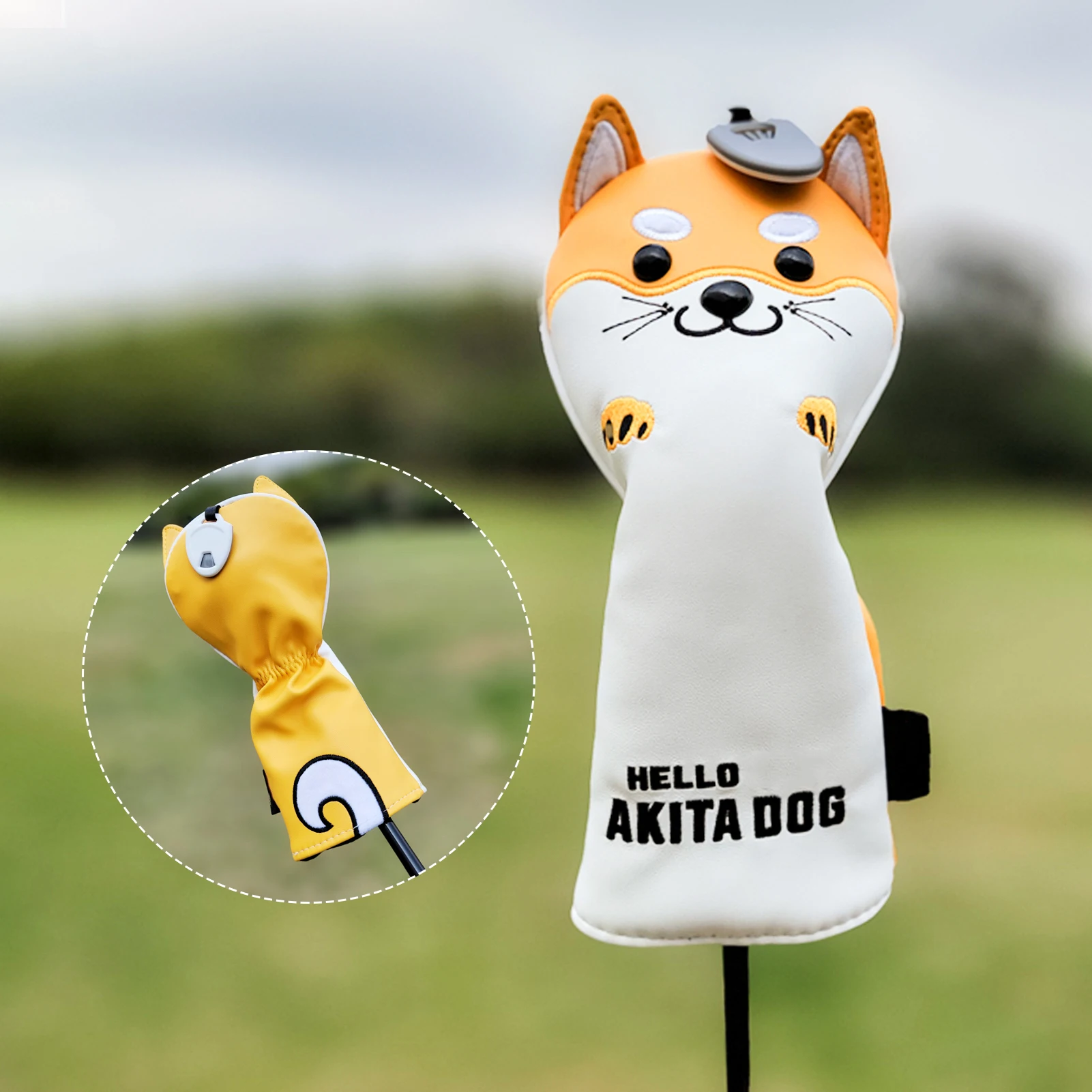 

Golf Club Head Cover Cute Animal Shape Wood Protective Headcover with Number Tag No.5