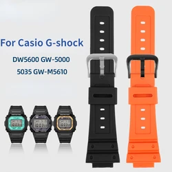 For CASIO G-Shock resin silicone strap GA2100 GW6900 GD120 DW5600 5610 DW5700 Small square Man Sport watchband Watch accessories