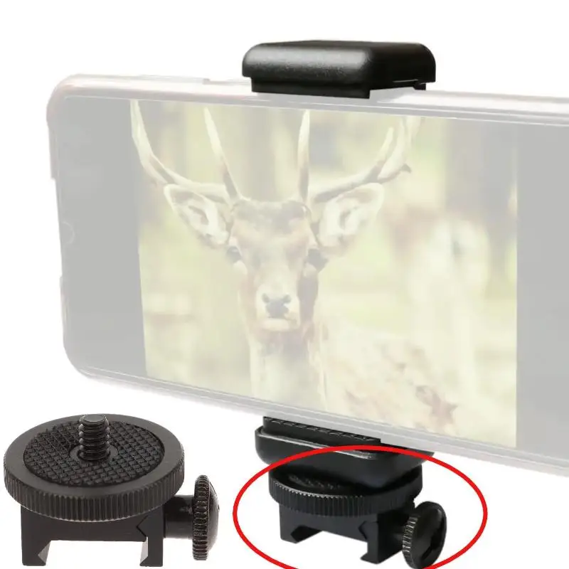 1PCS Tactical Picatinny Side Rail Camera Mount 21mm To 25mm 1/4 Inch Screw Sports Camera Mount Adapter For Hunting Accessory