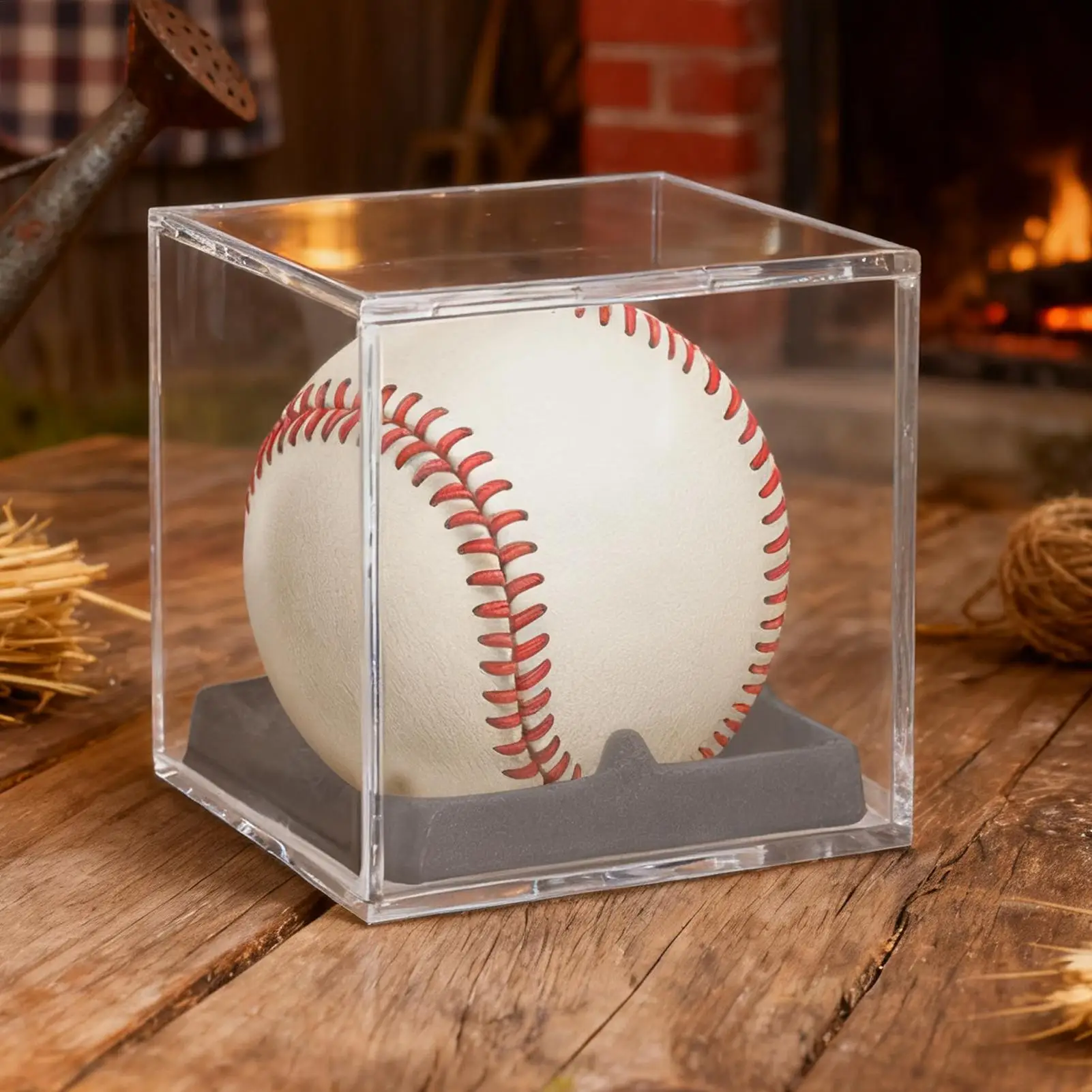 

Бейсбольный чехол, акриловая пылезащитная защита с бархатной основой, витрина для бейсбольной коробки для спорта, дома, игр с подписью, командные студии