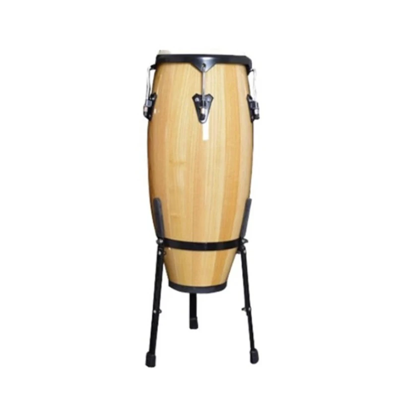 Wooden Conga Drum 12 Inch Latin Drums Buffalo Leather Congas Large African Tambourine Professional Bar Performance Percussion