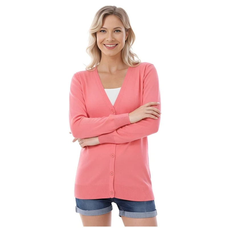 Comfortable Pregnancy Knit Cardigan for Home and Work Use Stretch Support Fabric Breathable Tops for Pregnant women 425F