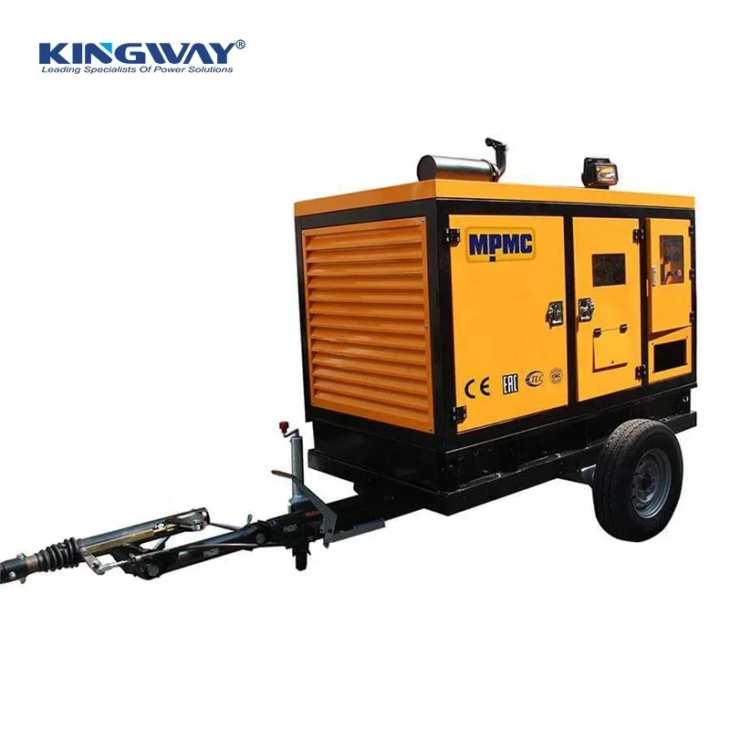 CE ISO 3phase 50hz 1500rpm water cooled 16kw 20kva  engine silent trailer diesel generator set industry