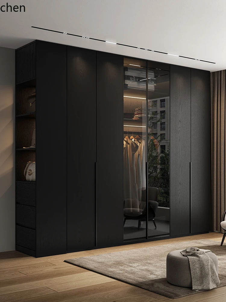 Armario de Madera Maciza de Pino Europeo DSA, Armario de Una Puerta hasta el Techo para Dormitorio, Uso Doméstico, Moderno y Sencillo