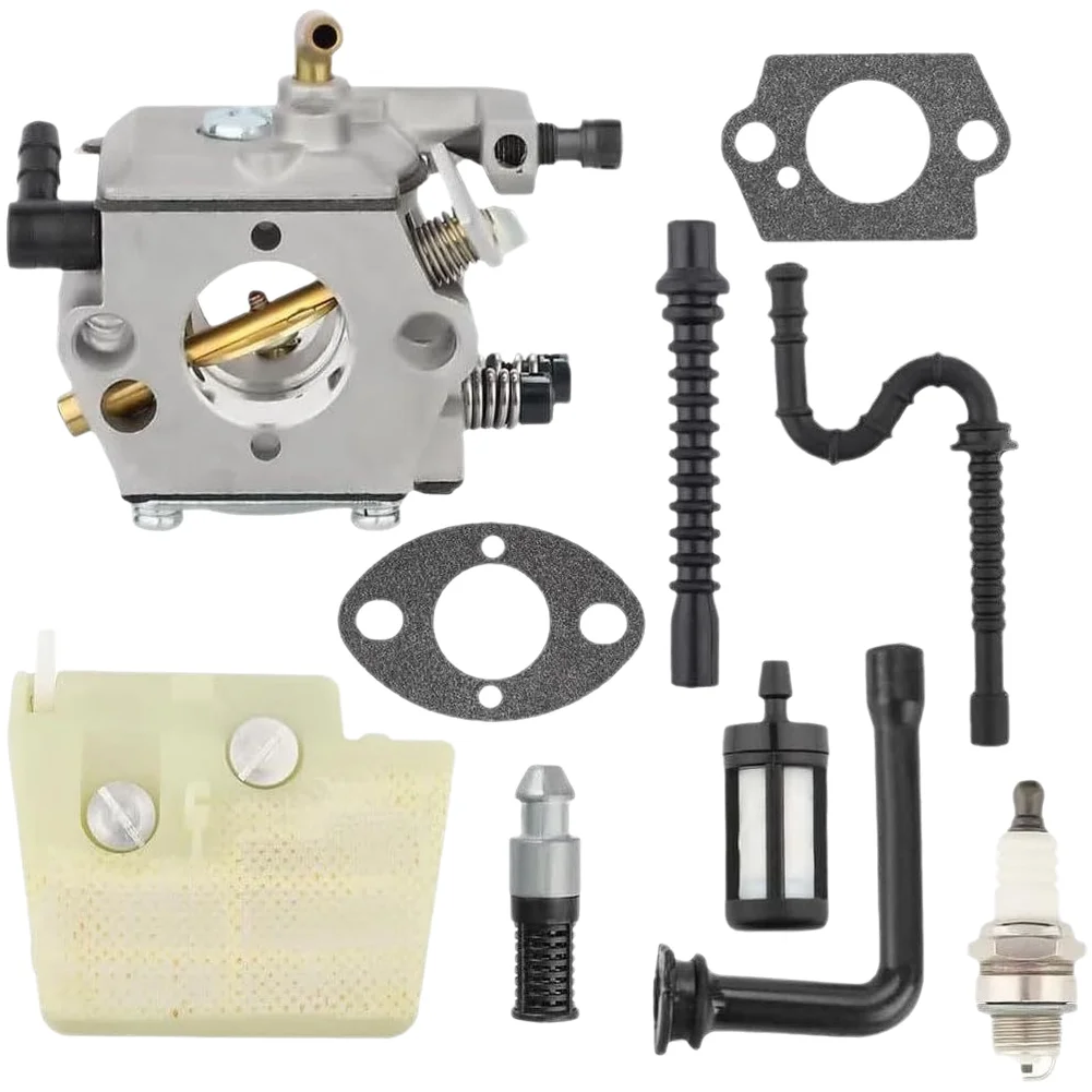 Carburetor Kit With Air Filter Fuel Line Oil Filter For MS240 MS260 Chainsaw Engine Repair Replacement Parts Accessories