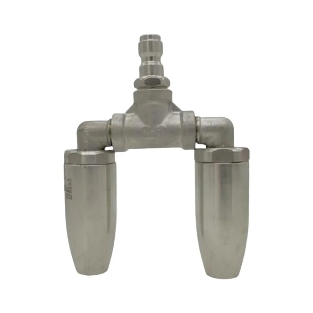 Pressure Washer Turbo Nozzle 304 SS 3600 PSI 14 Inch Quick Connect for Concrete Floors Patios Benches and Stubborn Stain Removal