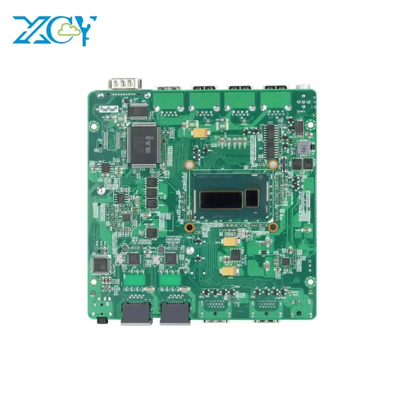 for XCY Fanless Industrial Motherboard 2955U Dual NIC Dual RS232 Mini PC Main Board 4