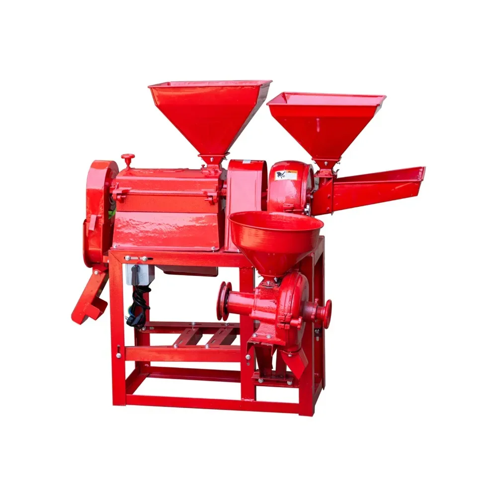Multifunctional combined rice milling machine, rice peeler, corn and grain grinder