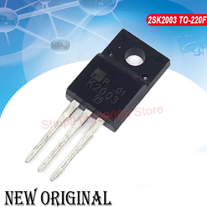 (5piece) K2003 2SK2003 TO-220F 600V 4A / J449 2SJ449 250V 6A / STPS10L60FP 60V 30A / FQPF24N08 24N08 80V 24A TO-220F