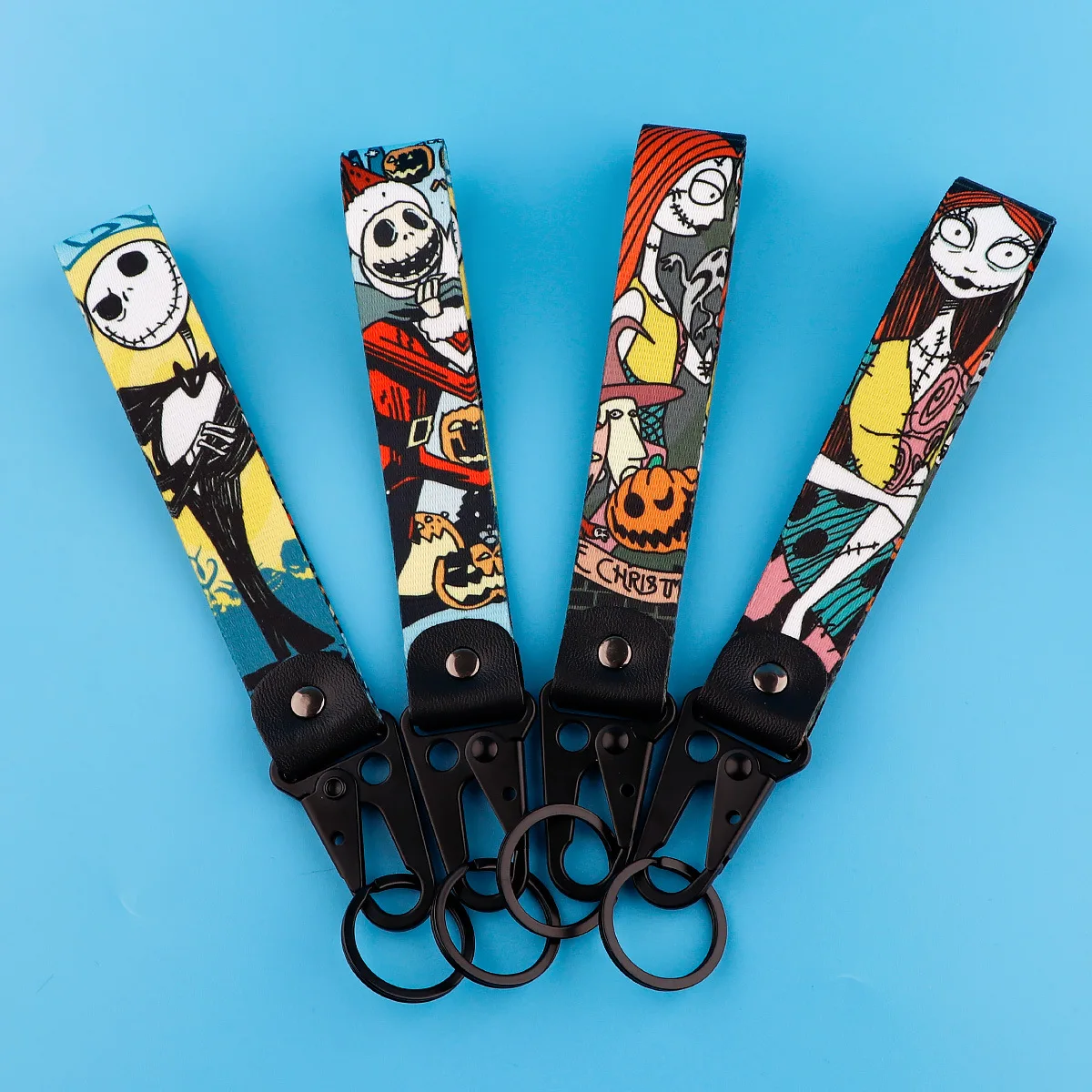 Disney The Nightmare Before Christmas Keychain Cartoon Jack Halloween Pendant Skeleton Man Key Chain Jewelry Accessory for Gifts