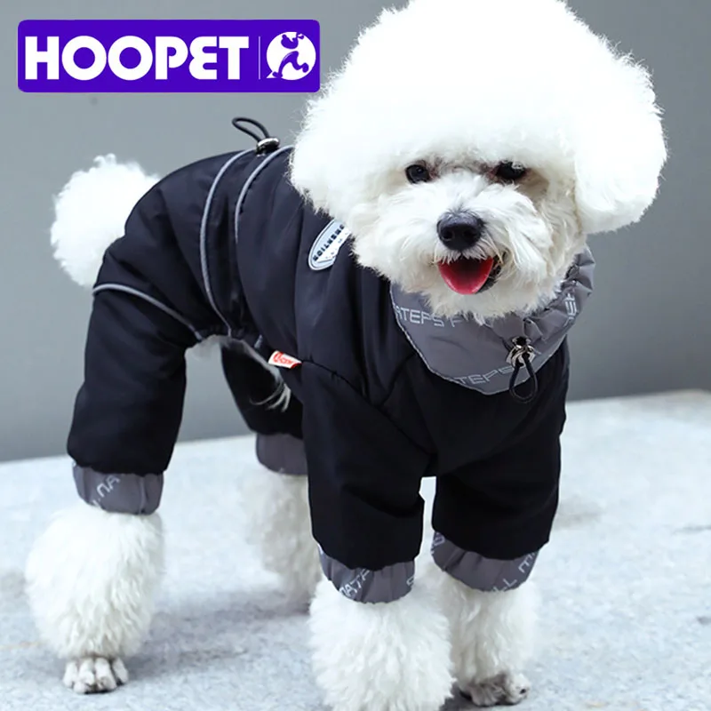 HOOPET Winter Pet Dogs Clothes Puppy Warm Jacket Small Medium Dog Reflective Coat Chihuahua Yorkies Pet Supplies