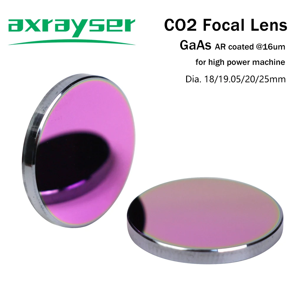 Imagem -06 - Lente do Foco do Co2 Pro para a Máquina de Corte da Gravura do Laser Dia18 19.05 20 25 mm Fl38.1 50.8 63.5 76.2 101.6 mm