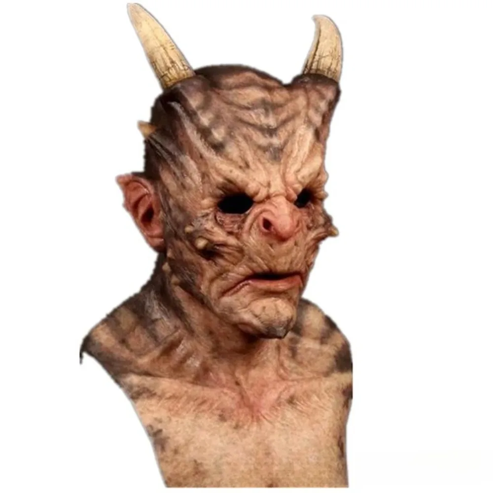 ハロウィン フード ホラー マスク ホーンズ ウォークラフト 老人マスク 怖い パロディ ホラー ホーンズ