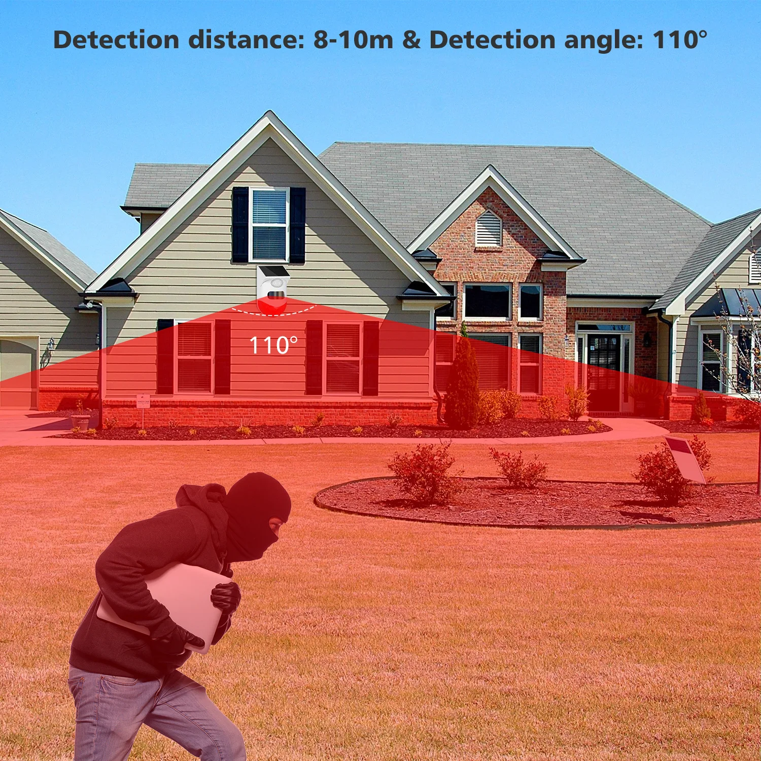 Tuya WiFi Solar Infrared Alarm Wireless App Control Outdoor Motion Detector IP67 Waterproof Smart PIR sensor Home Security