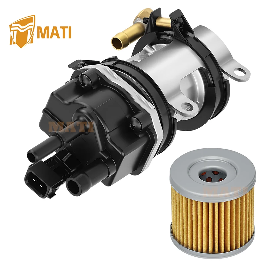M MATI Fuel Pump w/ Oil Filter For Suzuki QuadRacer 450 LT-R450 2006-2011 15100-45G03 15100-45G02