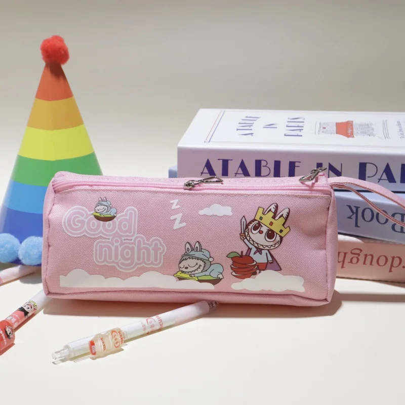 2025 New Cartoon Cute Pencil Case with Large Capacity Student Drawstring Design and Widened Double-layer Pencil Case