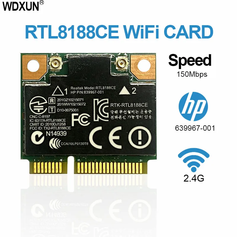 

Realtek Rtl8188ce Wireless Wifi Card RTL8188 For Acer Asus Toshiba 150mbps Half Mini Pci-e For Laptop Network Modem 802.11bgn