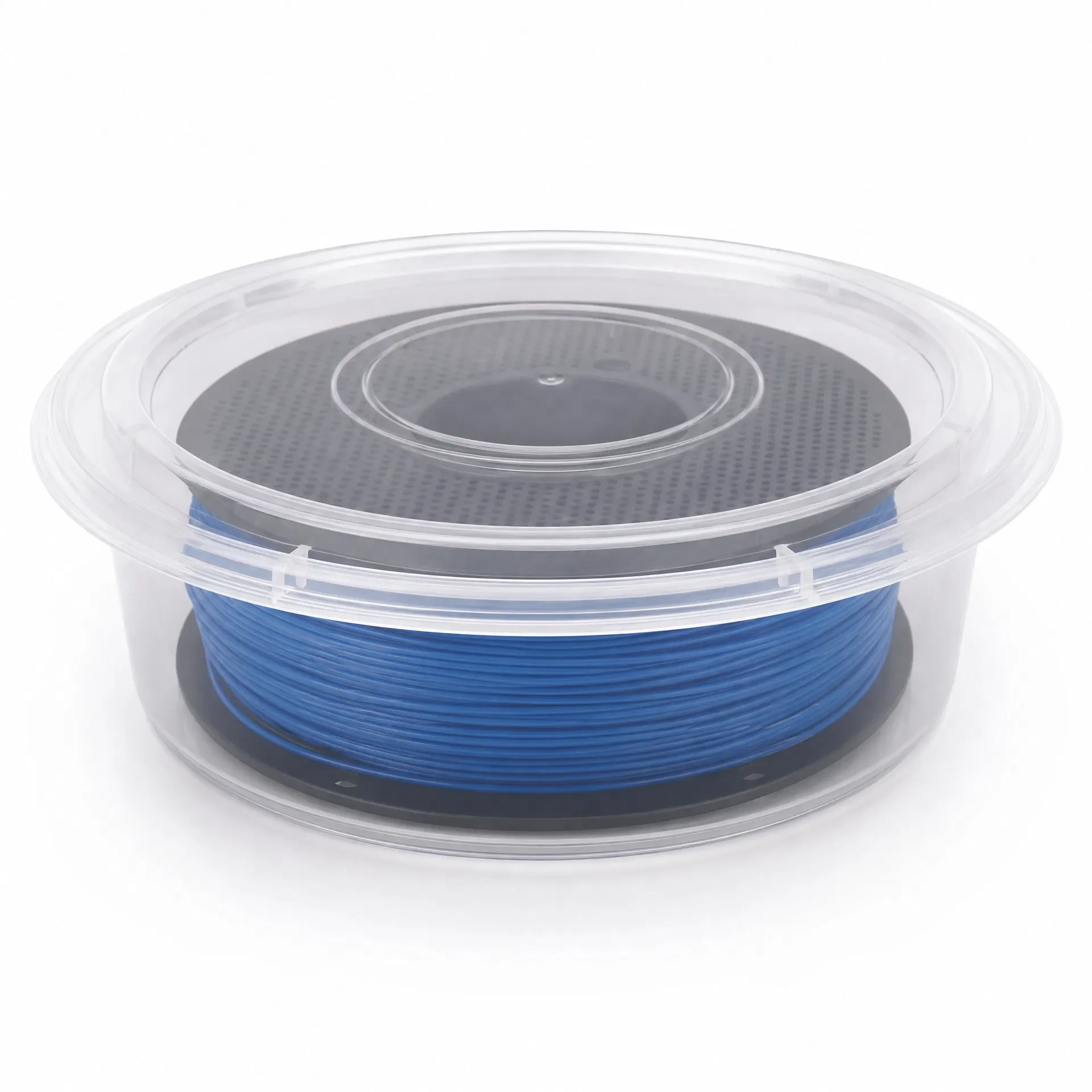 Neu: 10 Stück transparente PP-Spulen-Aufbewahrungsbox, großer runder Filament-Organizer-Behälter für 3D-Druck, Aufbewahrungsorganisator für Verbrauchsmaterialien