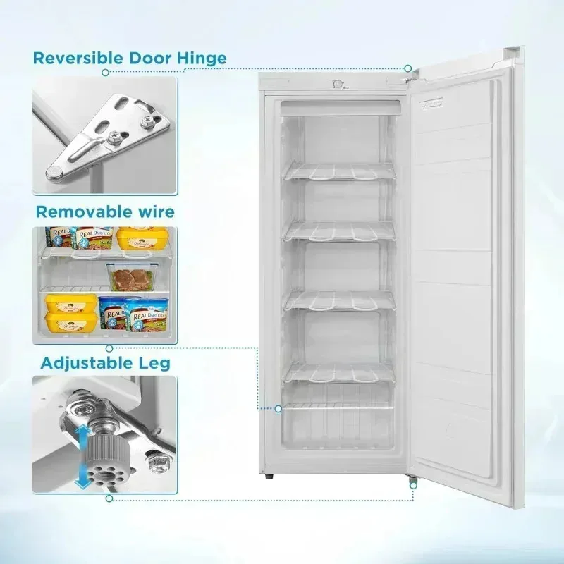 QZA4-Midea MRU05M2AWW Upright Freezer,5.3 Cu.ft,white,$R