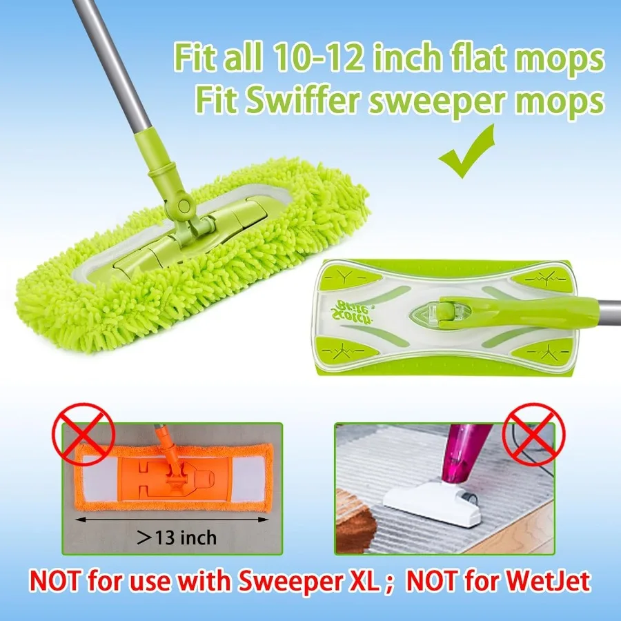 Reusable Dry Sweeping Cloths Microfiber Wet Mop Pads Compatible with Swiffer Sweeper Mop Replacement Sweeping Mopping pad Refil