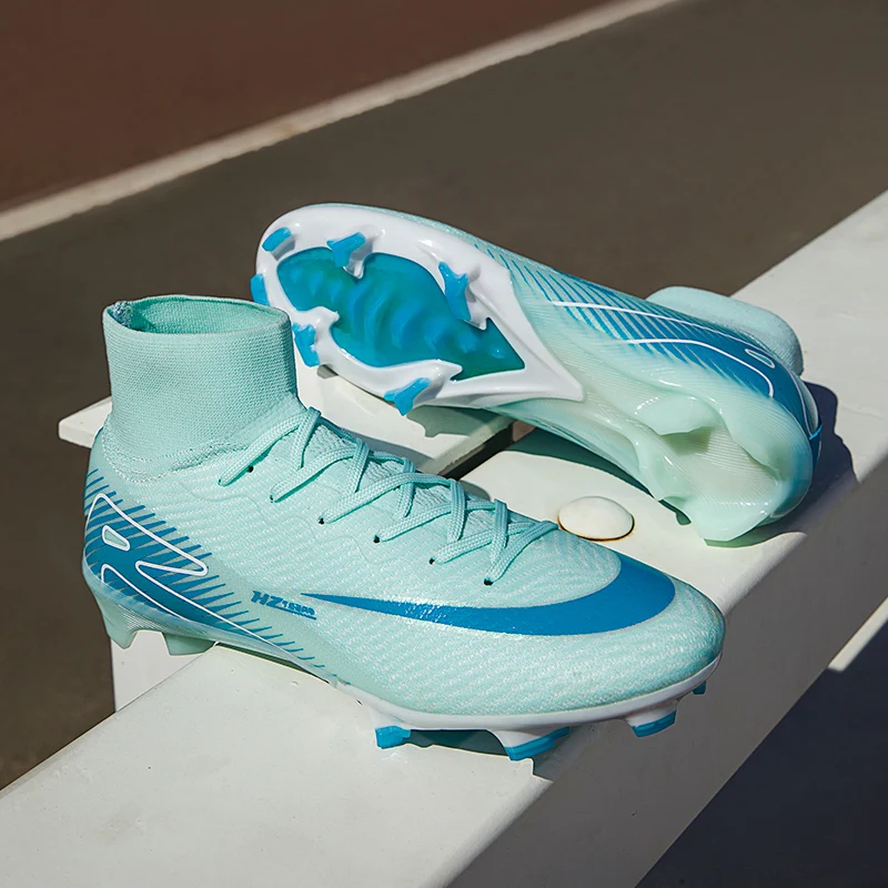 New Men Football Boots Non-Slip High-quality Soccer Shoes Grass Cleats High-top Futsal Sneakers Match Indoor Hot-selling Outdoor