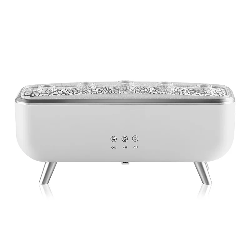 Flame Humidifier, Sound Reactive Jellyfish LED Light, Essential Oil Diffuser, Remote Control, Multi-Hole Aroma Mist Maker