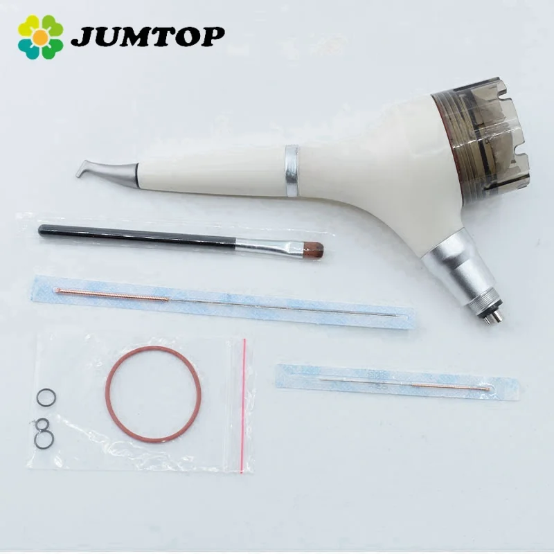 JUMTOP Dental Air Prophy Unit Teeth Whitening Spray Polisher Jet Air Flow Sandblasting Gun Teeth Polishing Dentistry Tools