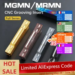 MGMN/MRMN 150/200/250/300/400/500/600 Carbide Grooving  Insert Turning Tool Slotted Blade CNC Cutting Blade Lathe Full series