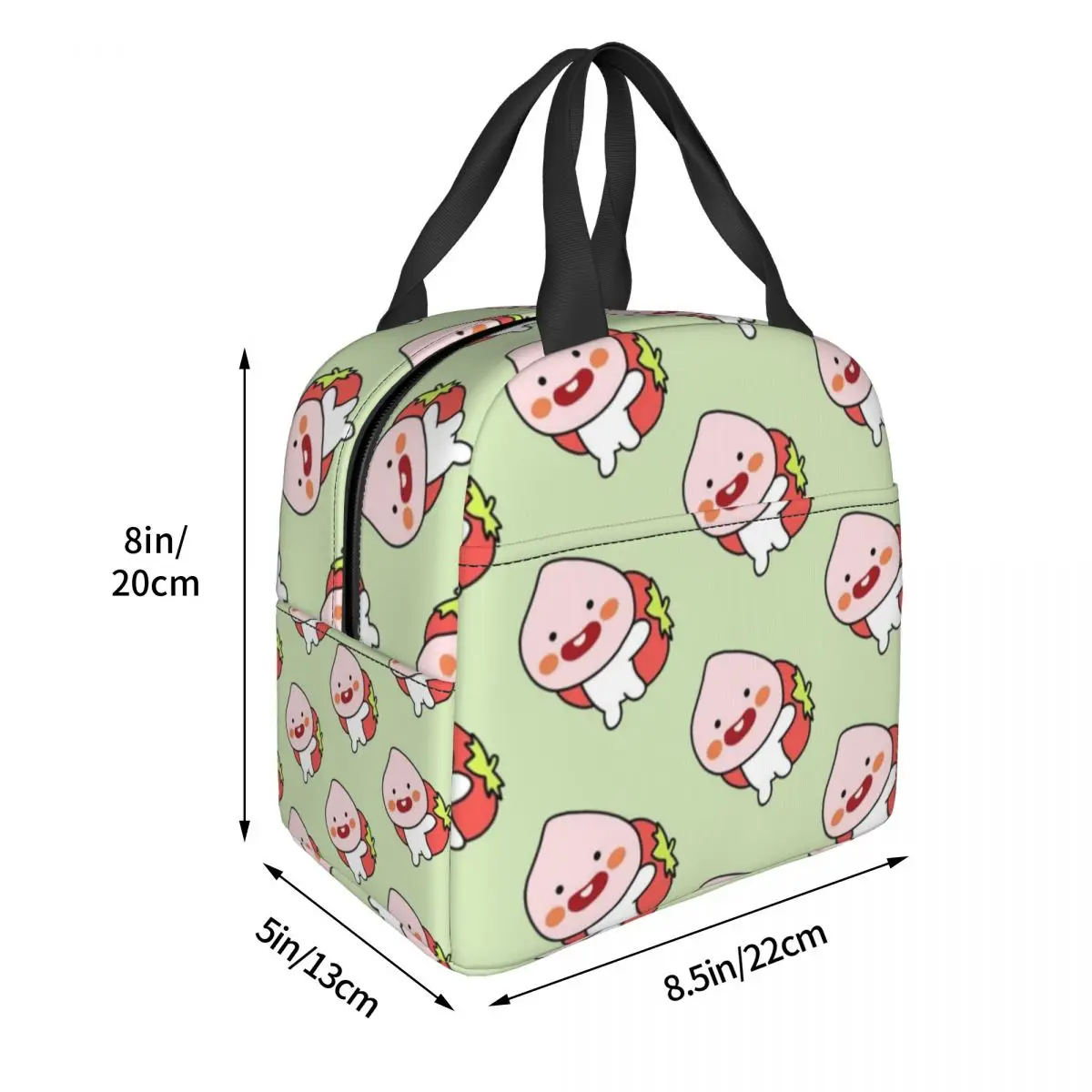 Silly Baby Apeach Lunch Bags Insulated Bento Box Portable Lunch Tote Leakproof Picnic Bags Cooler Thermal Bag for Woman Kids