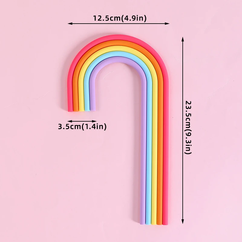 Regenbogen-Kuchenaufsatz, buntes Regenbogen-Thema, Kuchendekorationszubehör für Jungen oder Mädchen, Geburtstagsfeier und Hochzeit, Babyparty-Dekoration – Detail 5